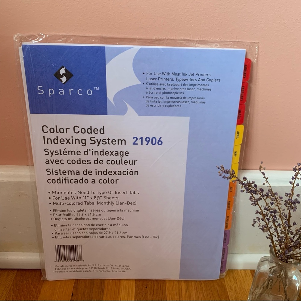 Sparco Spr-21906 Jan-dec Quick Index Divider - 12 X Tab Printed